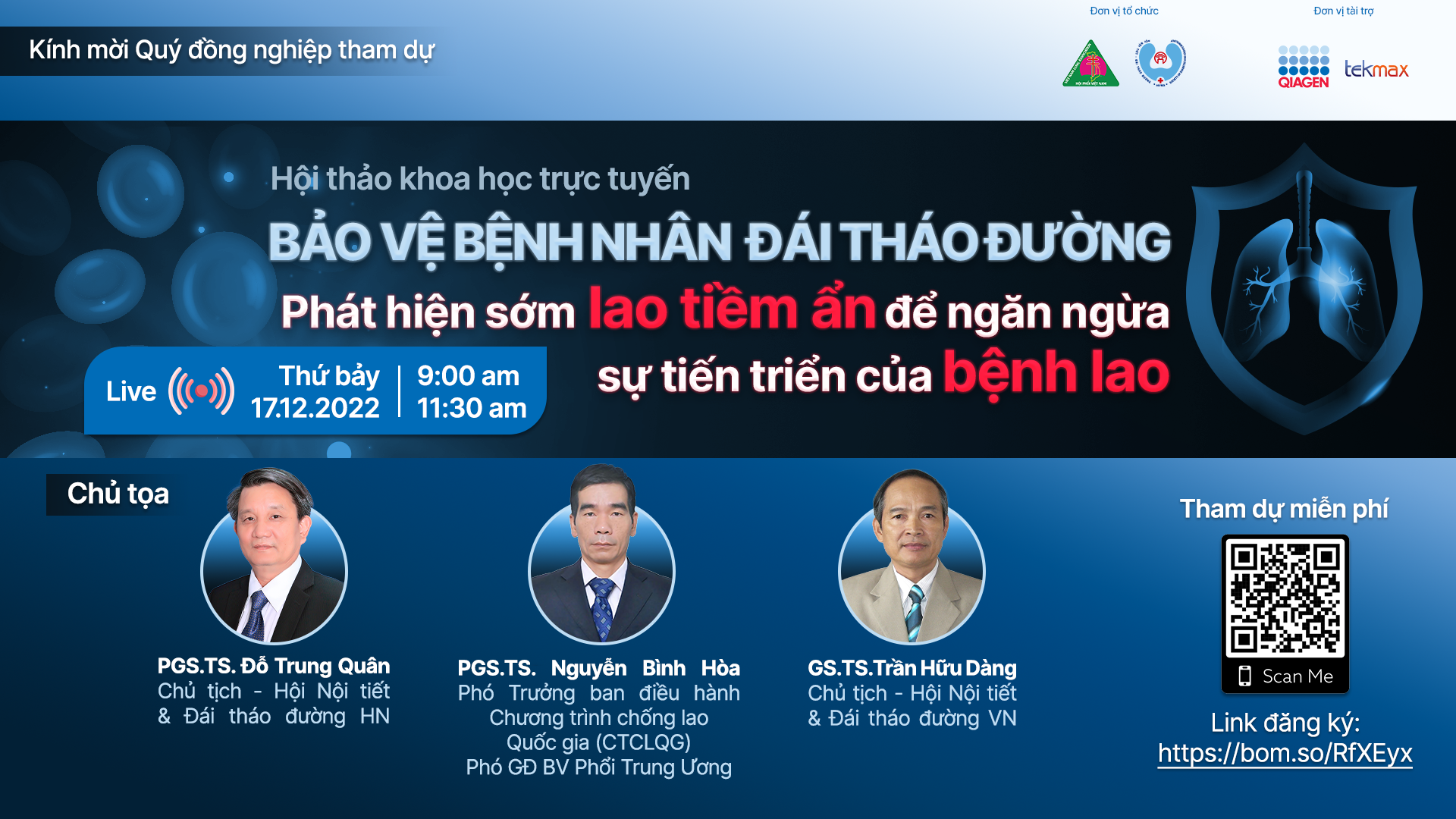 Hội thảo khoa học: "Bảo vệ bệnh nhân đái tháo đường: phát hiện sớm lao tiềm ẩn để ngăn ngừa sự tiến triển của bệnh lao" 